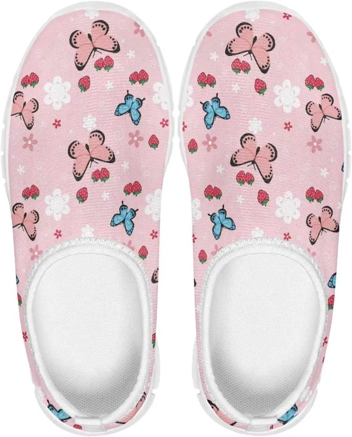 Girls Slip On Sneakers Cute Little Kids Tennis Shoes School Running Shoes
