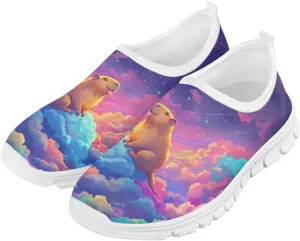 Girls Tennis Shoes Cute Little Kid Slip On Sneakers School Running Shoes