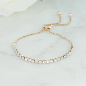 Gold Plated Love All Tennis Bracelet
