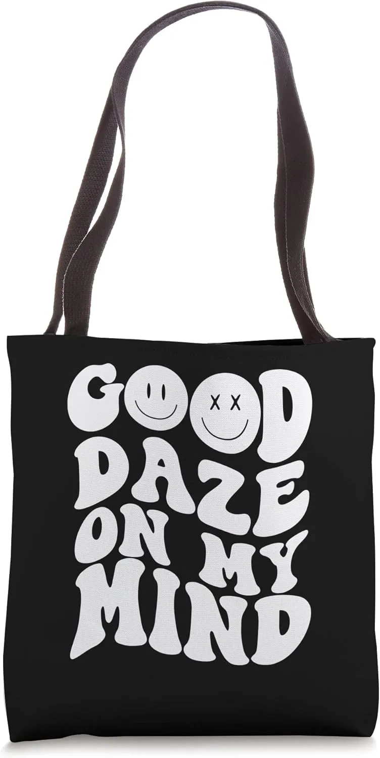 Good Dare On You With Words on Back Aesthetic Trendy Costume Tote Bag