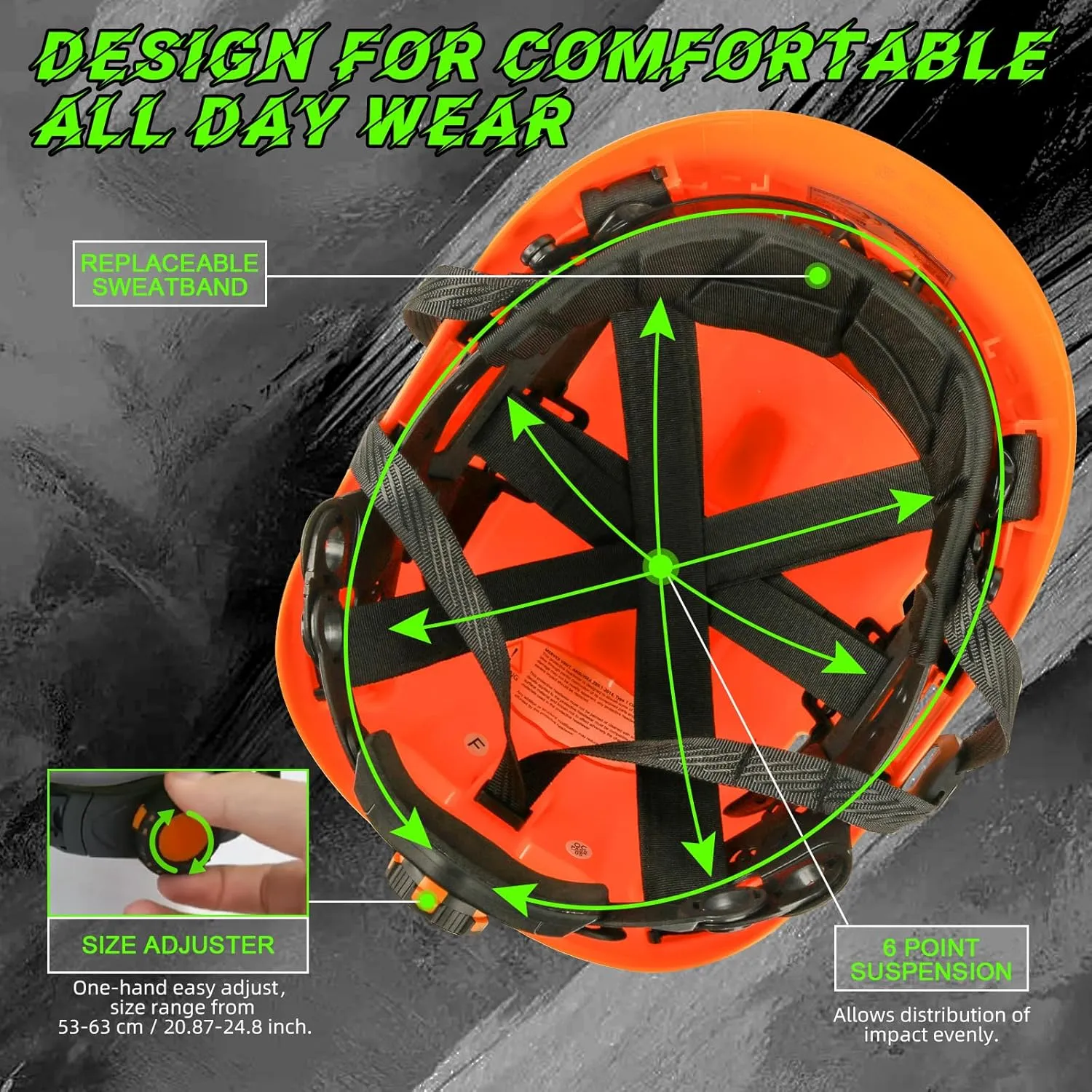 GREEN DEVIL Safety Hard Hat with Tinted & Clear Visor Vented Construction Helmet Cascos de Construccion ABS Work hardhats for Men