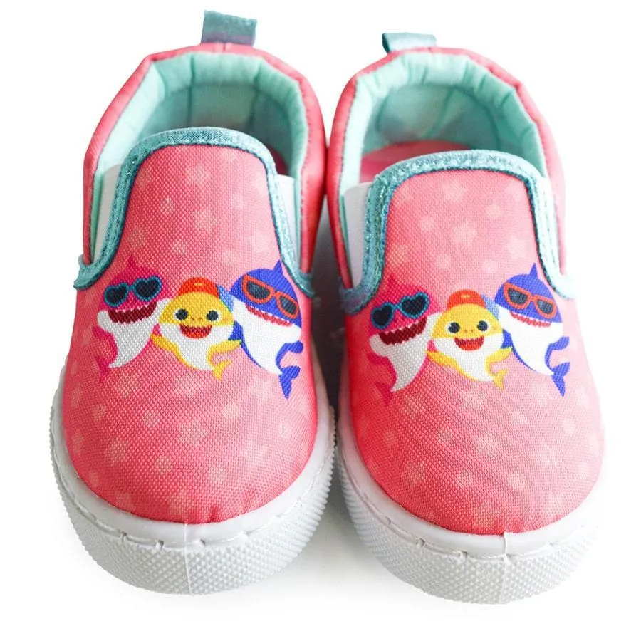 Ground Up Baby Shark Toddler Girls Canvas Shoes