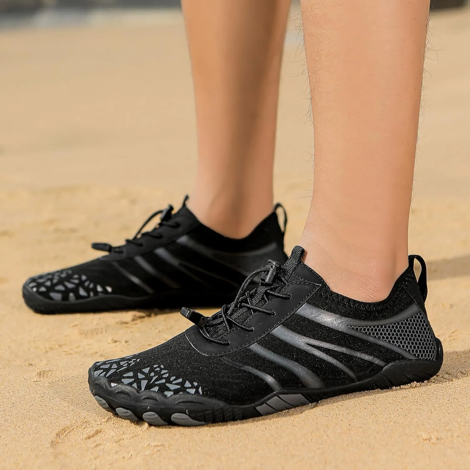 Grounded Barefoot Shoes for Men Women, Toe Shoes with Zero Drop, Non Slip Workout Shoes for Women Mens, Hiking Water Shoes, Barefoot Shoes as Neuropathy Shoes