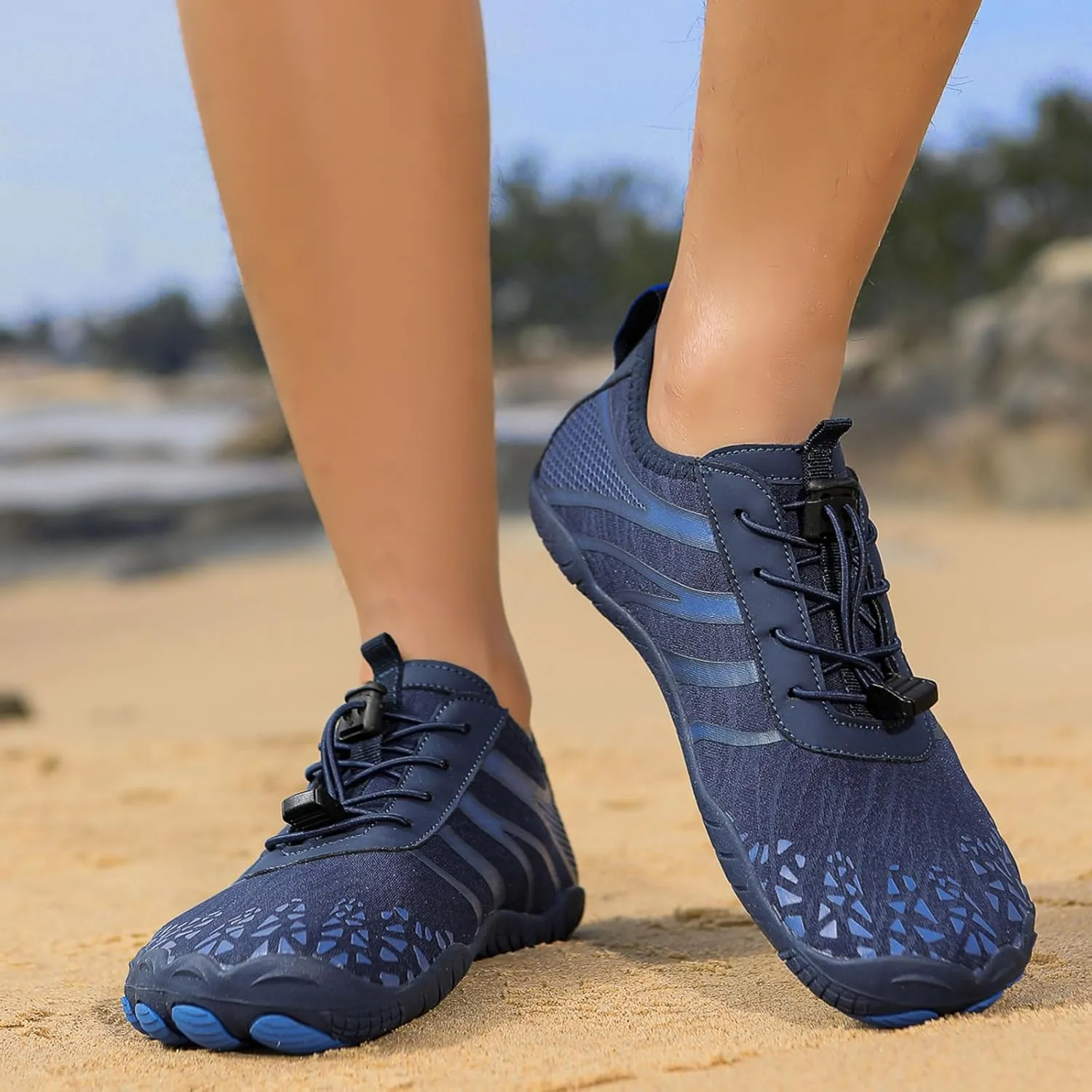 Grounded Barefoot Shoes for Men Women, Toe Shoes with Zero Drop, Non Slip Workout Shoes for Women Mens, Hiking Water Shoes, Barefoot Shoes as Neuropathy Shoes