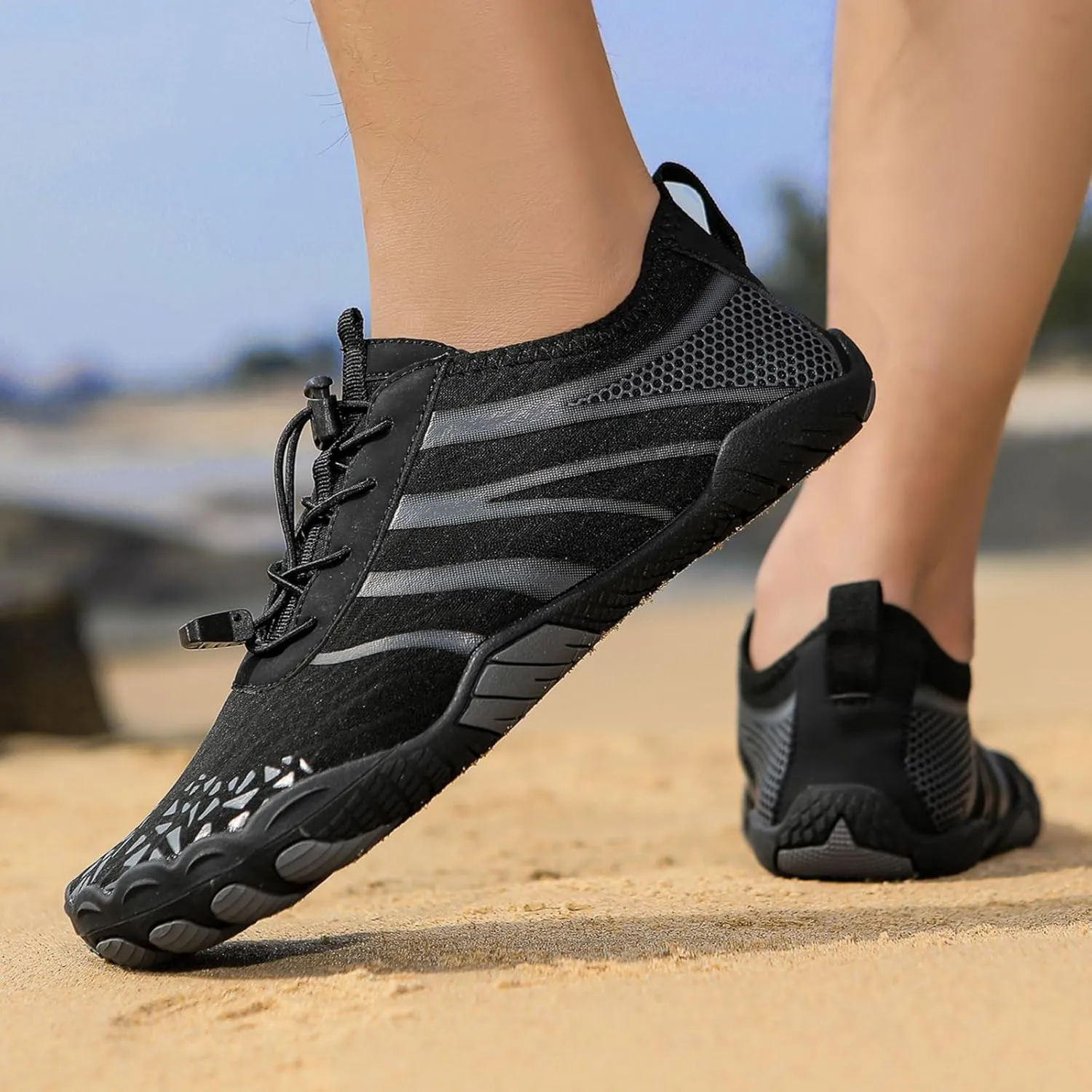 Grounded Barefoot Shoes for Men Women, Toe Shoes with Zero Drop, Non Slip Workout Shoes for Women Mens, Hiking Water Shoes, Barefoot Shoes as Neuropathy Shoes