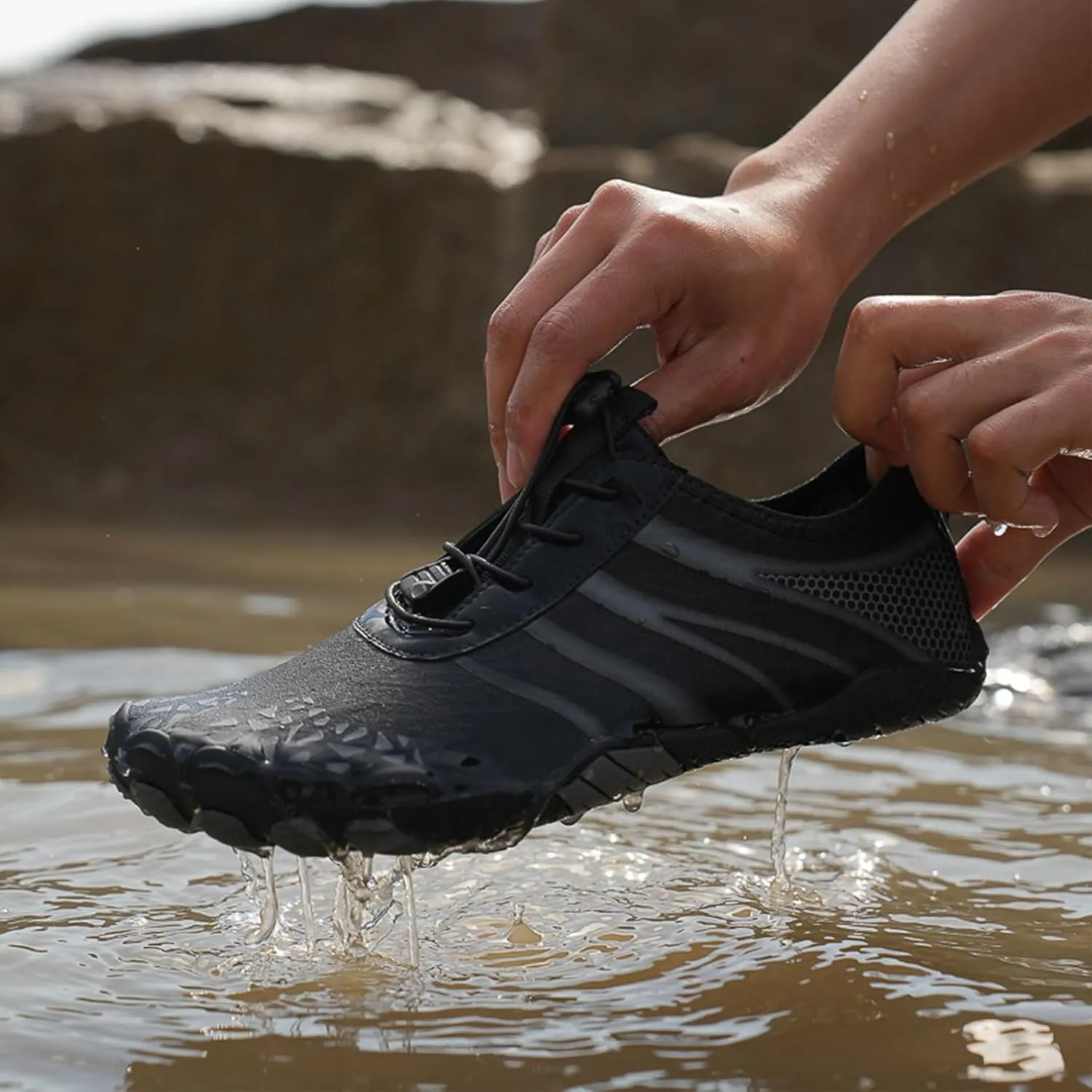 Grounded Barefoot Shoes for Men Women, Toe Shoes with Zero Drop, Non Slip Workout Shoes for Women Mens, Hiking Water Shoes, Barefoot Shoes as Neuropathy Shoes