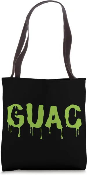 Guacamole Dripping Guac Funny Food Thrown On Wall Tote Bag