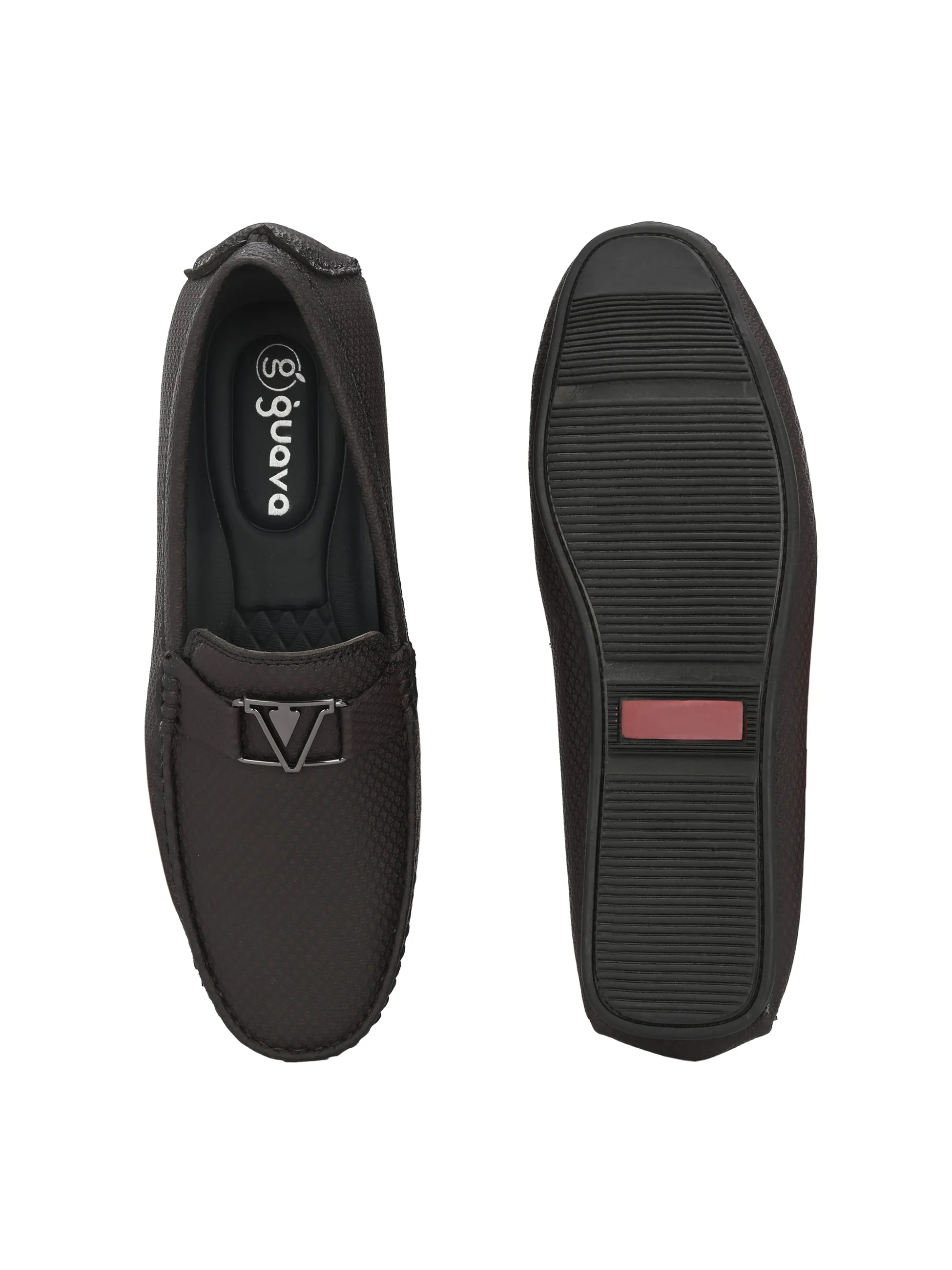Guava Men's Brown Casual Slip On Driving Loafers (GV15JA828)