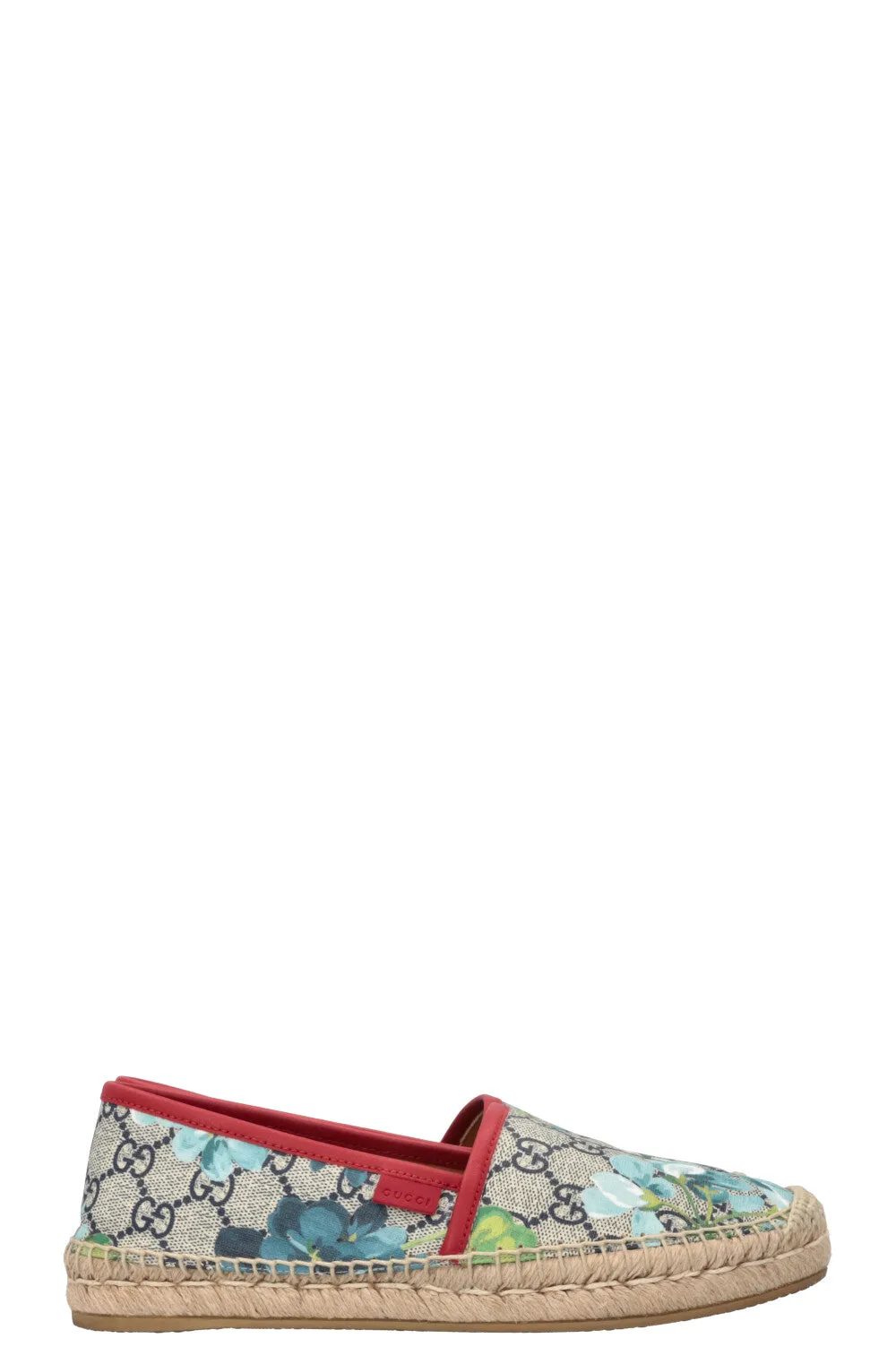 GUCCI GG Supreme Espadrilles Floral Blue Red