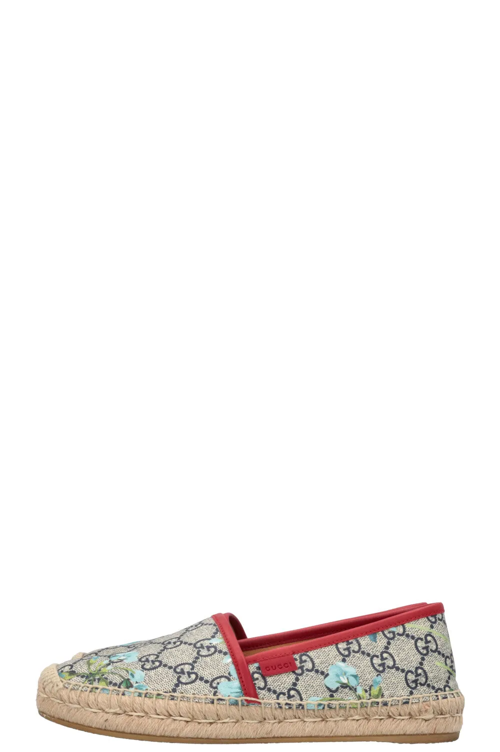 GUCCI GG Supreme Espadrilles Floral Blue Red