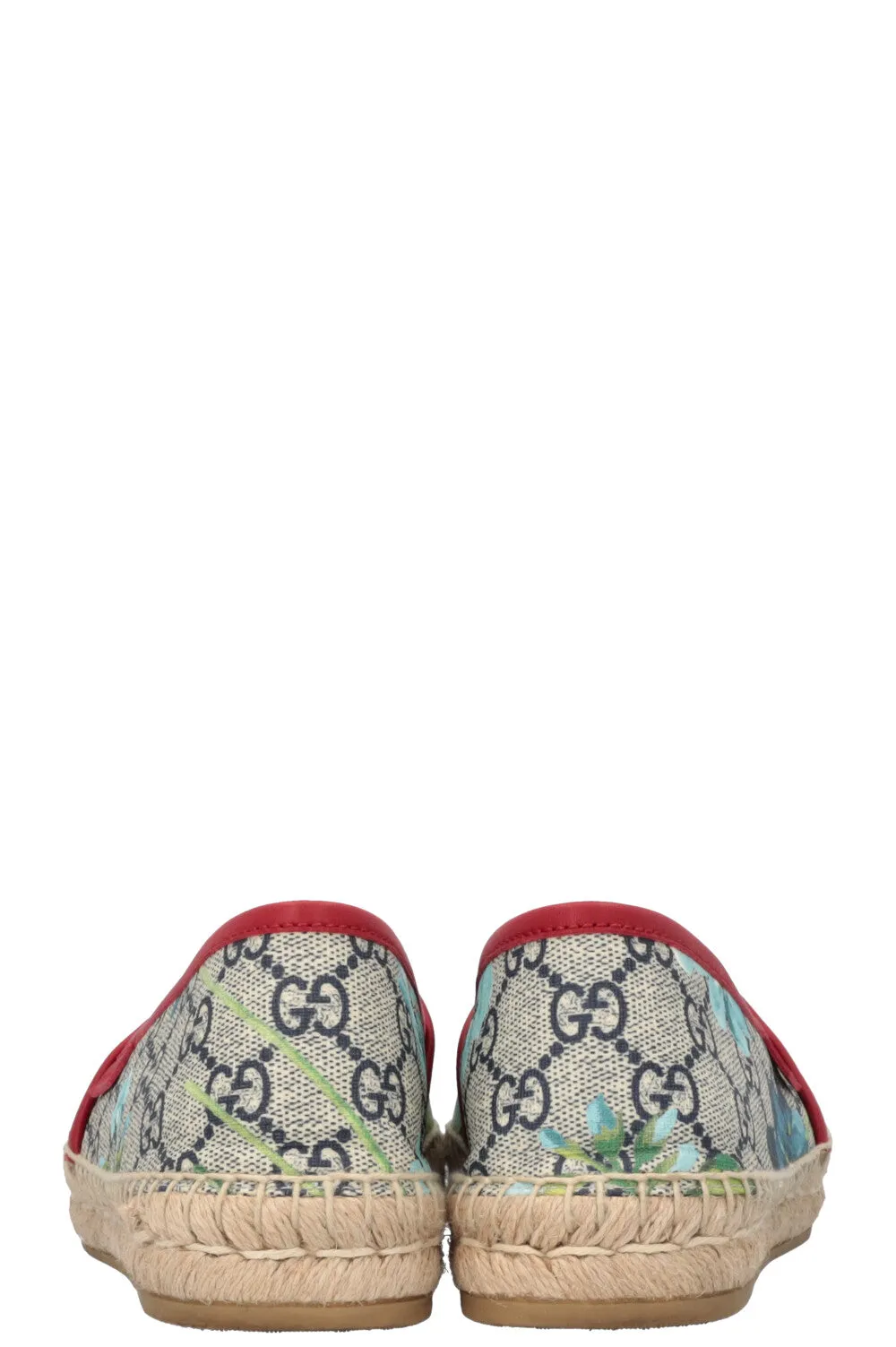 GUCCI GG Supreme Espadrilles Floral Blue Red