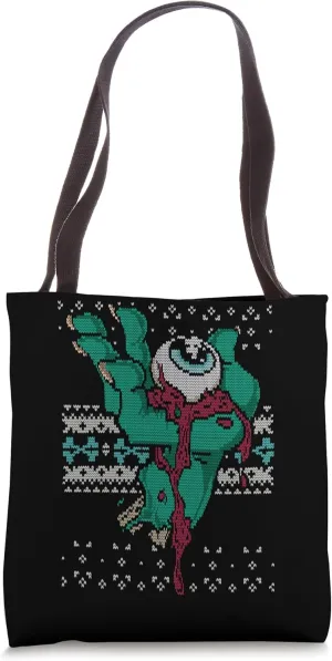Halloween EYEBALL ON A HAND Tote Bag