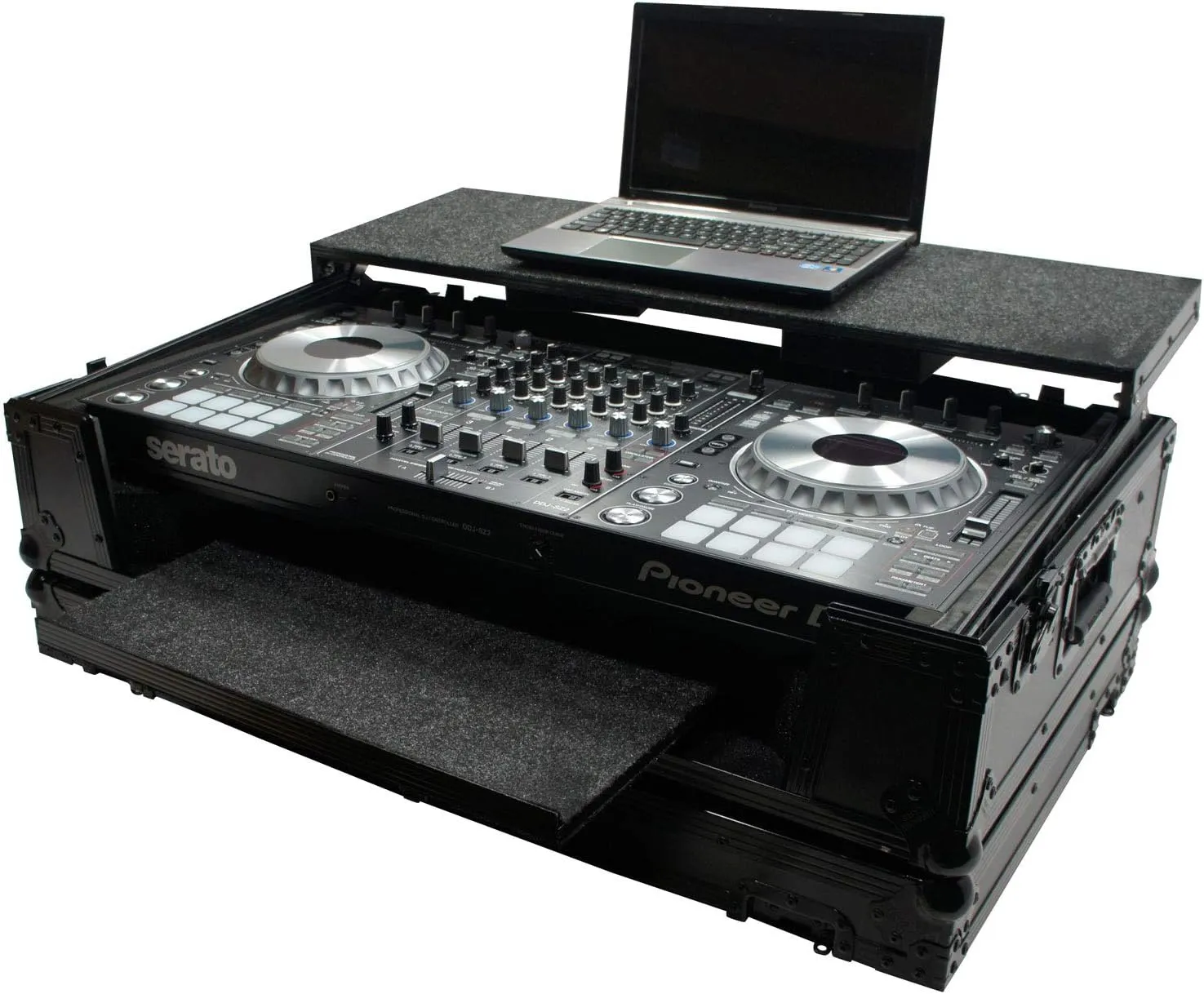Harmony Audio HCDDJSZLTBKTR Glide Lower & Upper Laptop Stand DJ Case Compatible with Pioneer DDJ-SZ