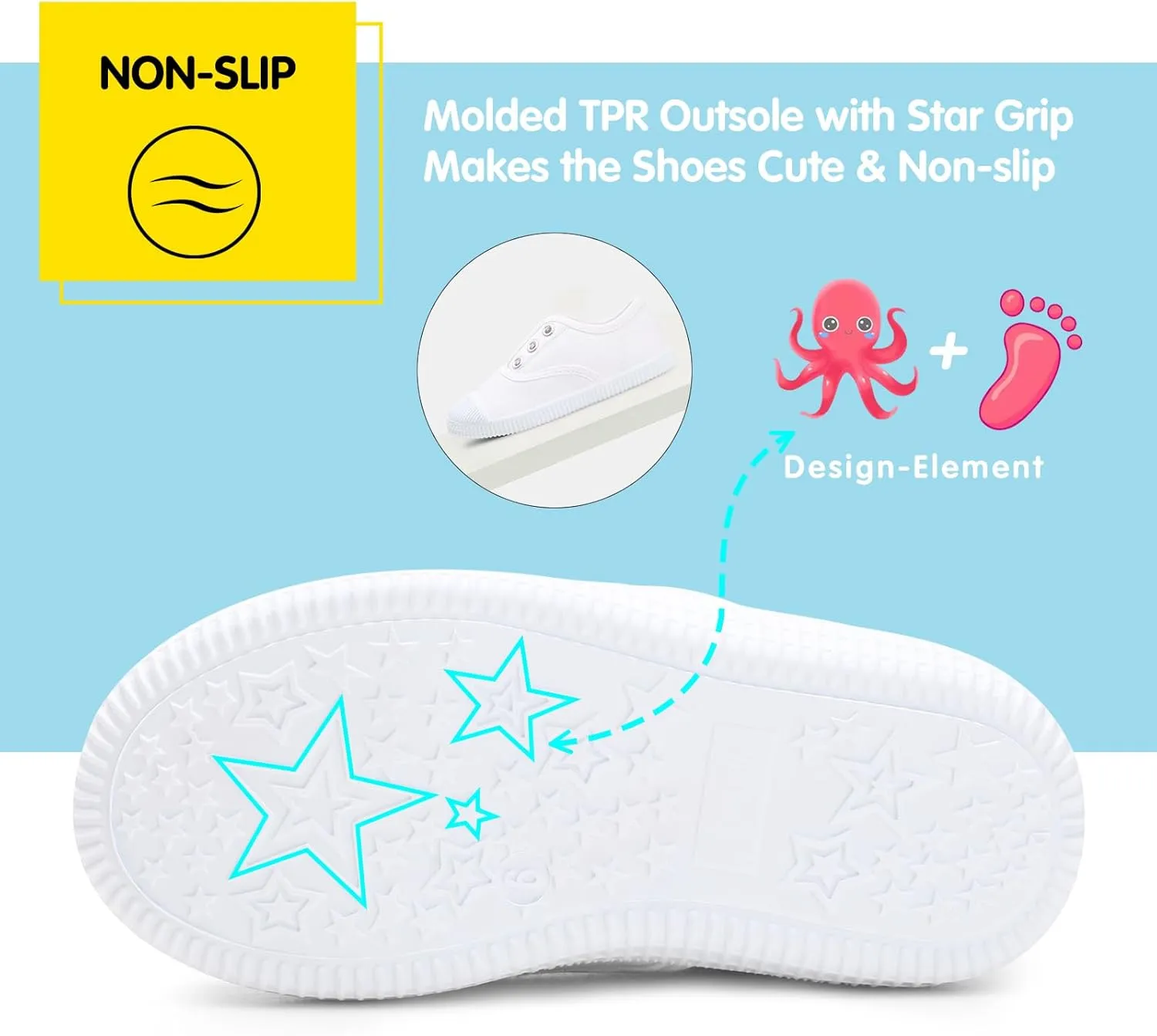 Harvest Land Kid Slip On Sneakers Toddler Comfortable Canvas Shoes for Boys Girls Light Tennis Shoes Children Fashion Shoes