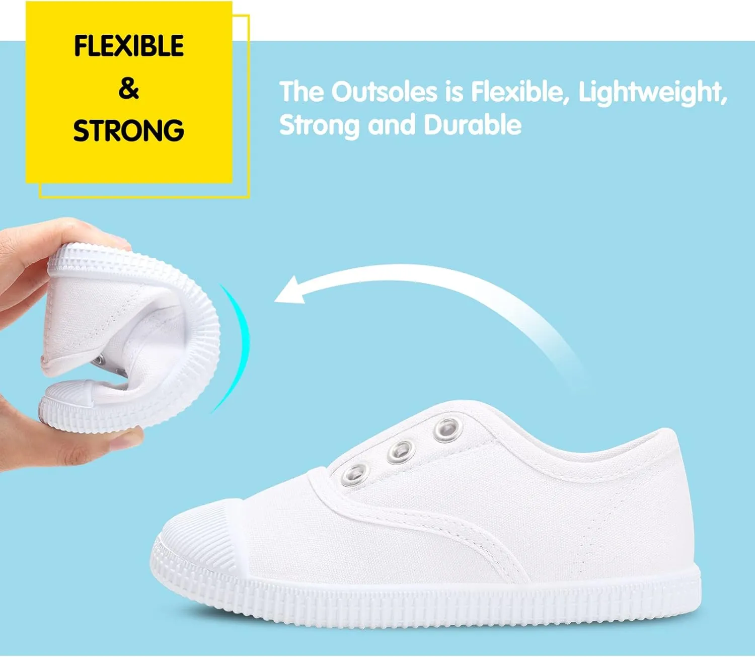 Harvest Land Kid Slip On Sneakers Toddler Comfortable Canvas Shoes for Boys Girls Light Tennis Shoes Children Fashion Shoes