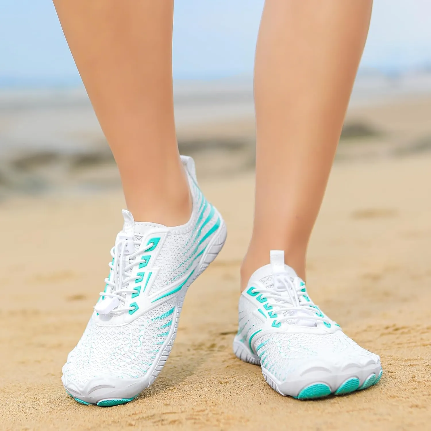 Hike Barefoot Shoes Footwear for Women Men, Water with Wide Toe Box, Neuropathy Comfort Wear Shoes, Grounded Non Slip Quick Dry Waterproof Hiking Aqua Swim Beach Drainage, Unisex Outdoor