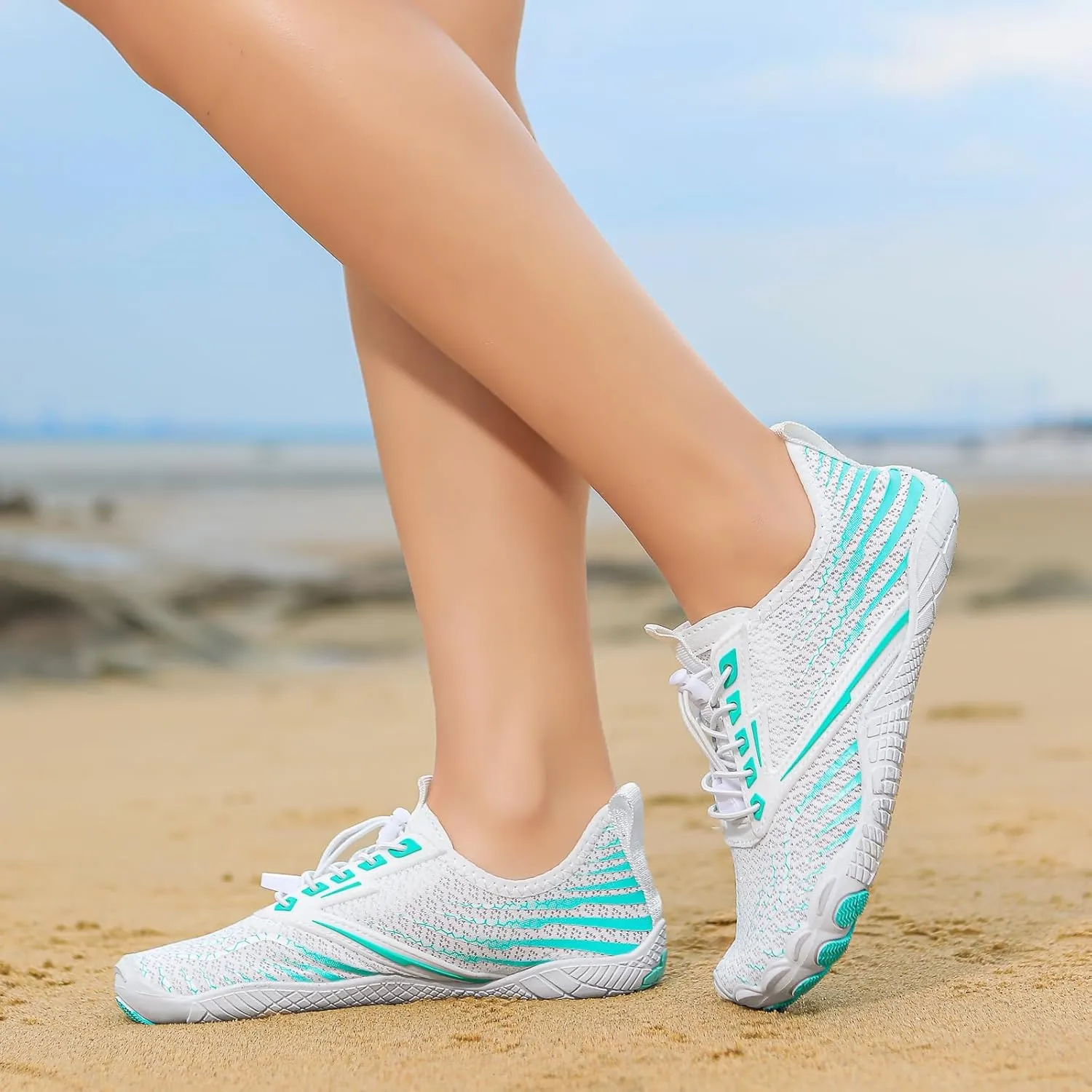 Hike Barefoot Shoes Footwear for Women Men, Water with Wide Toe Box, Neuropathy Comfort Wear Shoes, Grounded Non Slip Quick Dry Waterproof Hiking Aqua Swim Beach Drainage, Unisex Outdoor