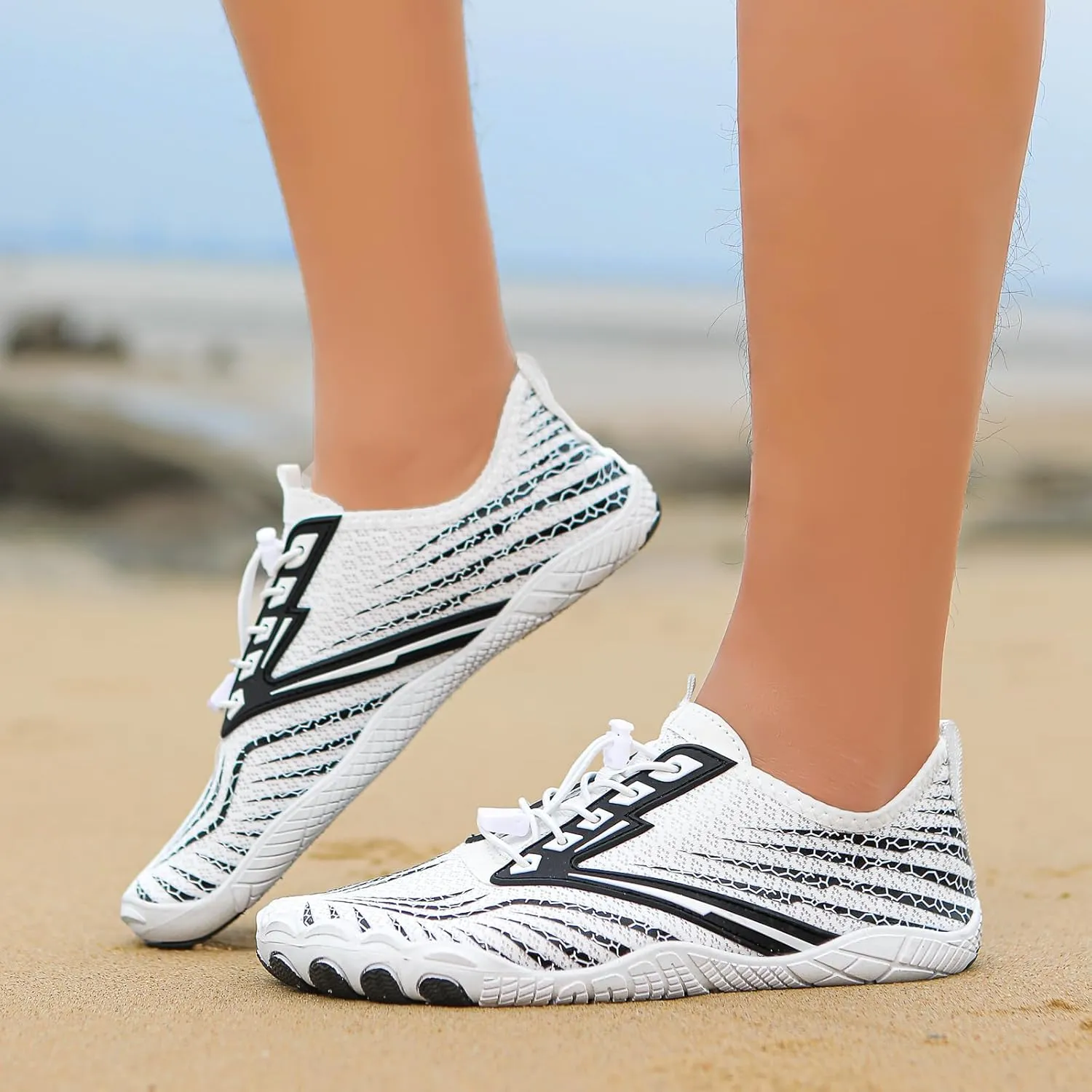 Hike Barefoot Shoes Footwear for Women Men, Water with Wide Toe Box, Neuropathy Comfort Wear Shoes, Grounded Non Slip Quick Dry Waterproof Hiking Aqua Swim Beach Drainage, Unisex Outdoor