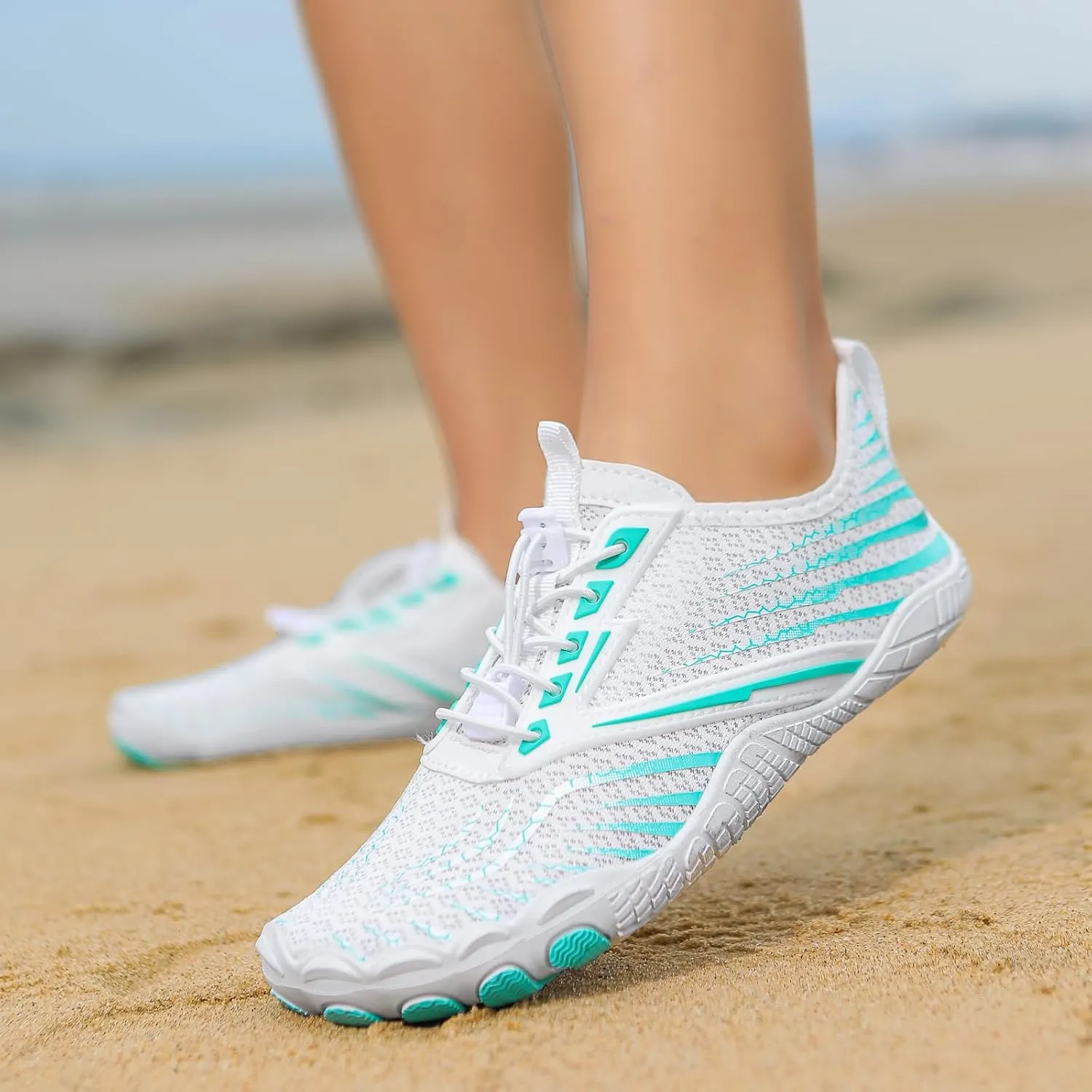 Hike Barefoot Shoes Footwear for Women Men, Water with Wide Toe Box, Neuropathy Comfort Wear Shoes, Grounded Non Slip Quick Dry Waterproof Hiking Aqua Swim Beach Drainage, Unisex Outdoor