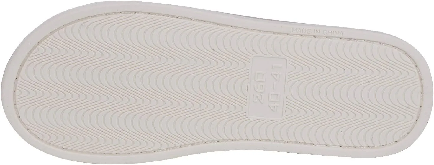 Indoor Non-Slip Adjustable Tearable Slide Slippers Open-Toe Terry Spa Slippers