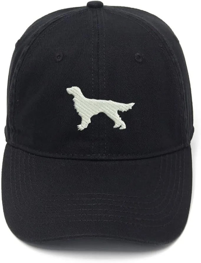 Irish Setter Embroidered Mens Baseball Cap Cotton Washed Baseball Hat