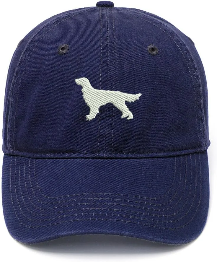 Irish Setter Embroidered Mens Baseball Cap Cotton Washed Baseball Hat