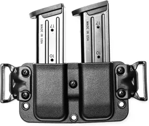IWB & OWB Double Mag Pouch for S&W M&P in 9mm and .40, HK VP9, & More - USA Made - Total Eclipse 2.0 Double Mag Pouch by Blade-Tech Holsters