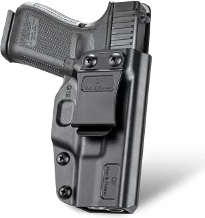 IWB Holster Compatible with Glock 19 Gen 3-5 Glock 23/32 Gen 3-4 Glock 19X/44/45, Inside Waistband Carry Holster Compatible with G19 G19x G23 G32 G45, 9mm Holster, Available in Kydex and Polymer