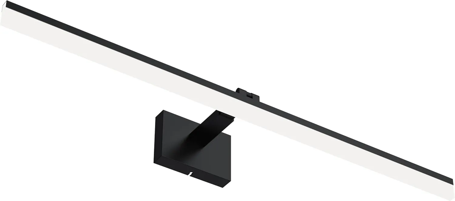 IZORRO 41 inch Modern LED Vanity Light Bar for Bathroom, IP44 (Dimmable & 5CCT & 180°Adjustable & Retractable) Black Bathroom Lighting Fixtures Over Mirror