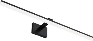 IZORRO 41 inch Modern LED Vanity Light Bar for Bathroom, IP44 (Dimmable & 5CCT & 180°Adjustable & Retractable) Black Bathroom Lighting Fixtures Over Mirror