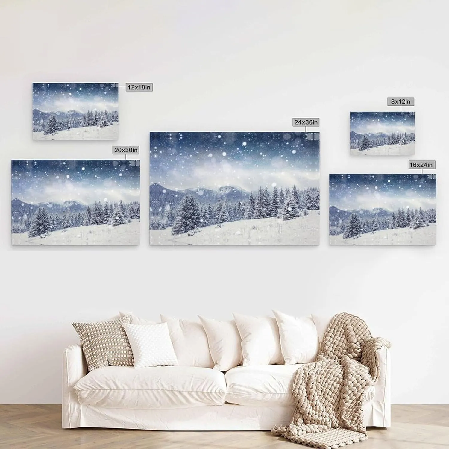 JDOOLNXF Imagini Cu Iarna De Fundal Poster Canvas Print Wall Art HD Print on Canvas Painting Wall Art for Living Room Decor Boy Gift Frame-style-3 16x24inch(40x60cm)