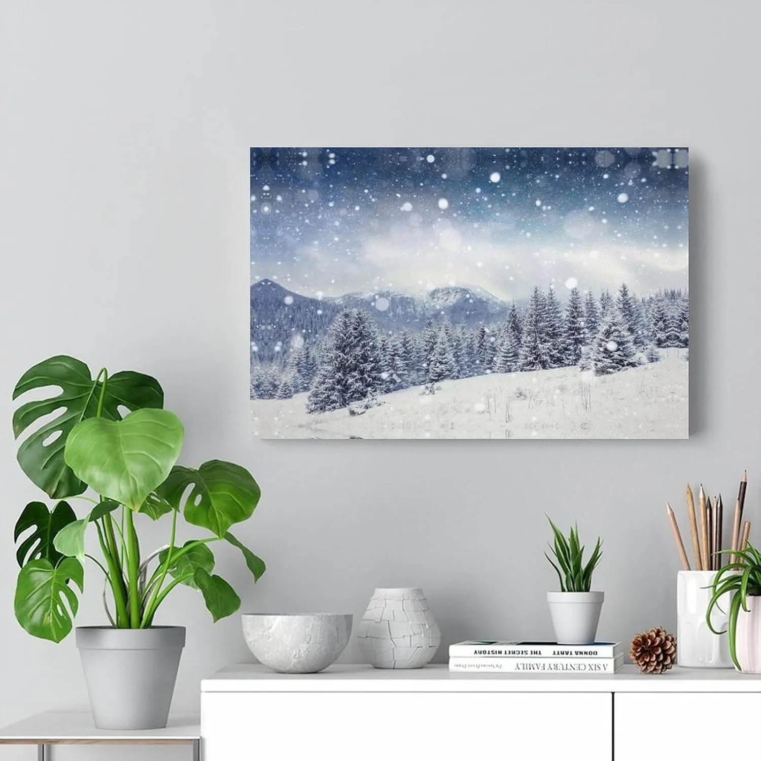 JDOOLNXF Imagini Cu Iarna De Fundal Poster Canvas Print Wall Art HD Print on Canvas Painting Wall Art for Living Room Decor Boy Gift Frame-style-3 16x24inch(40x60cm)
