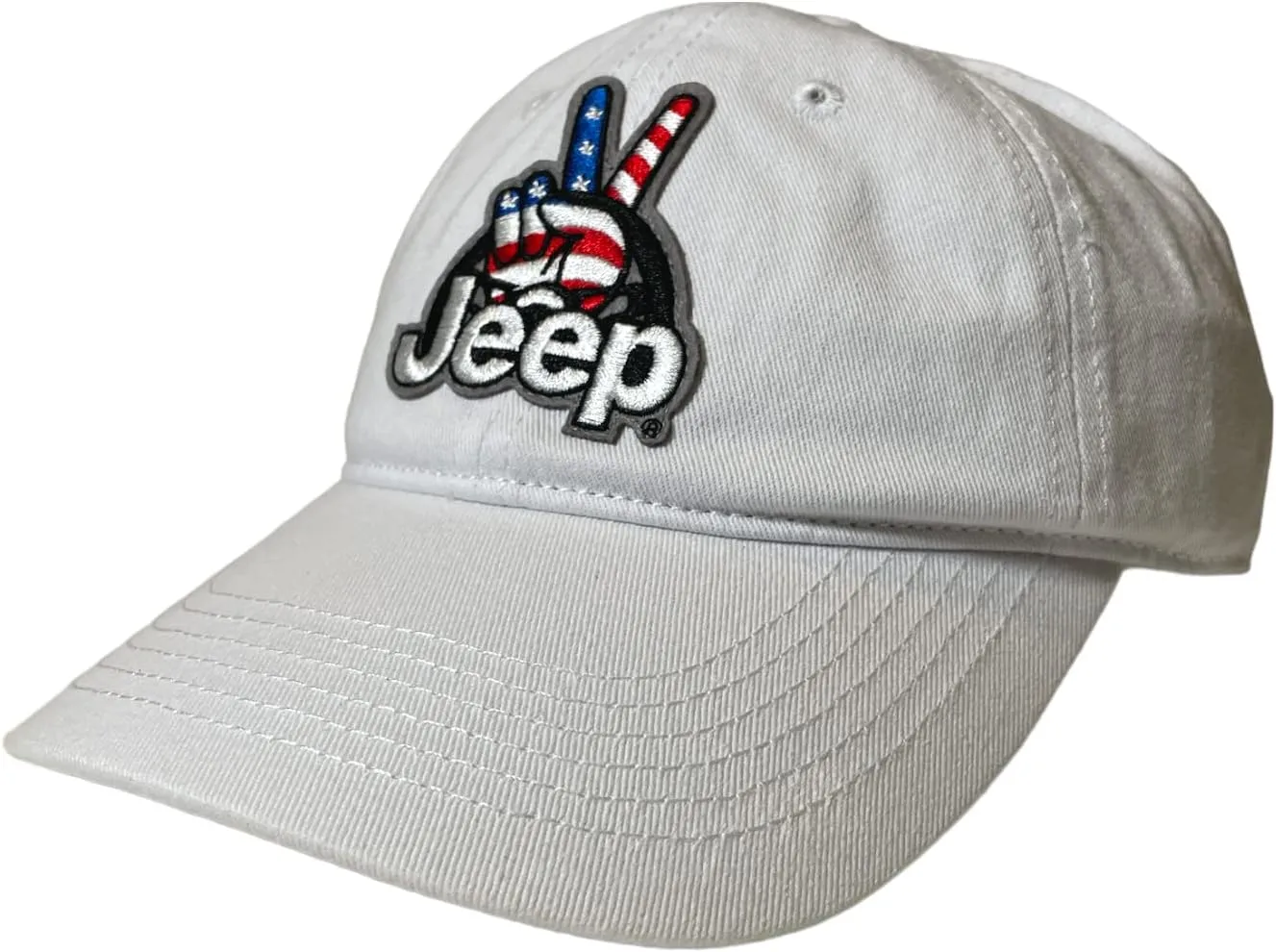 Jeep Wave USA Chino Twill Patch Garment Washed Hat