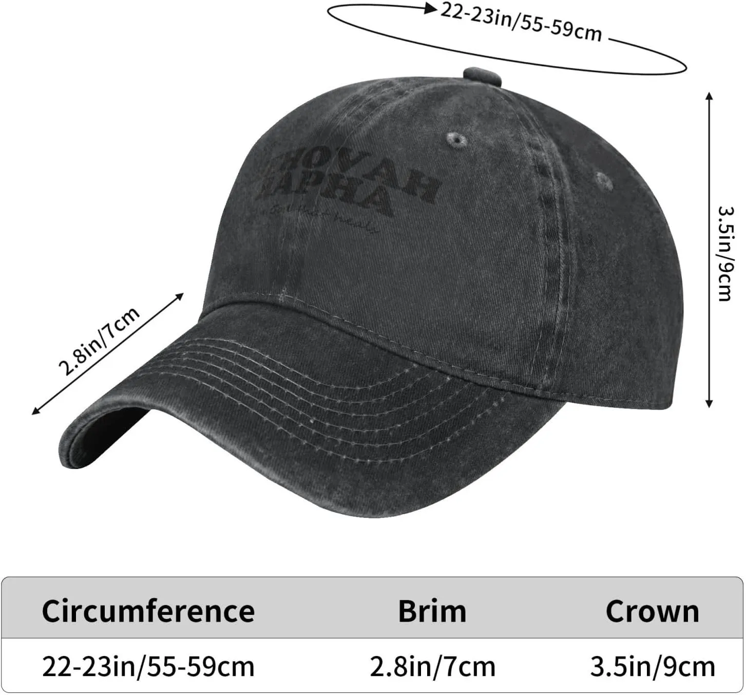 Jehovah Rapha The God Who Heals Baseball Hat Adjustable Classic Dad Hat for Men Women,Black