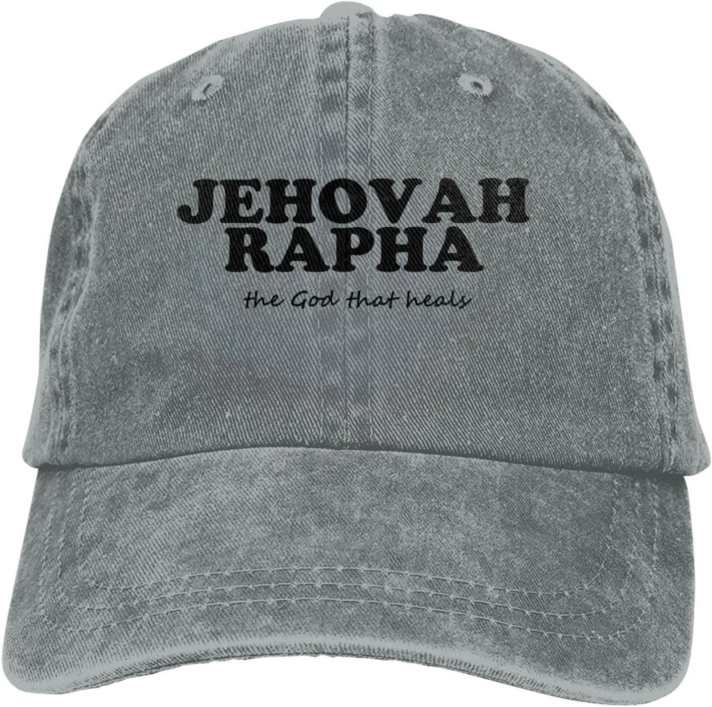 Jehovah Rapha The God Who Heals Baseball Hat Adjustable Classic Dad Hat for Men Women,Black