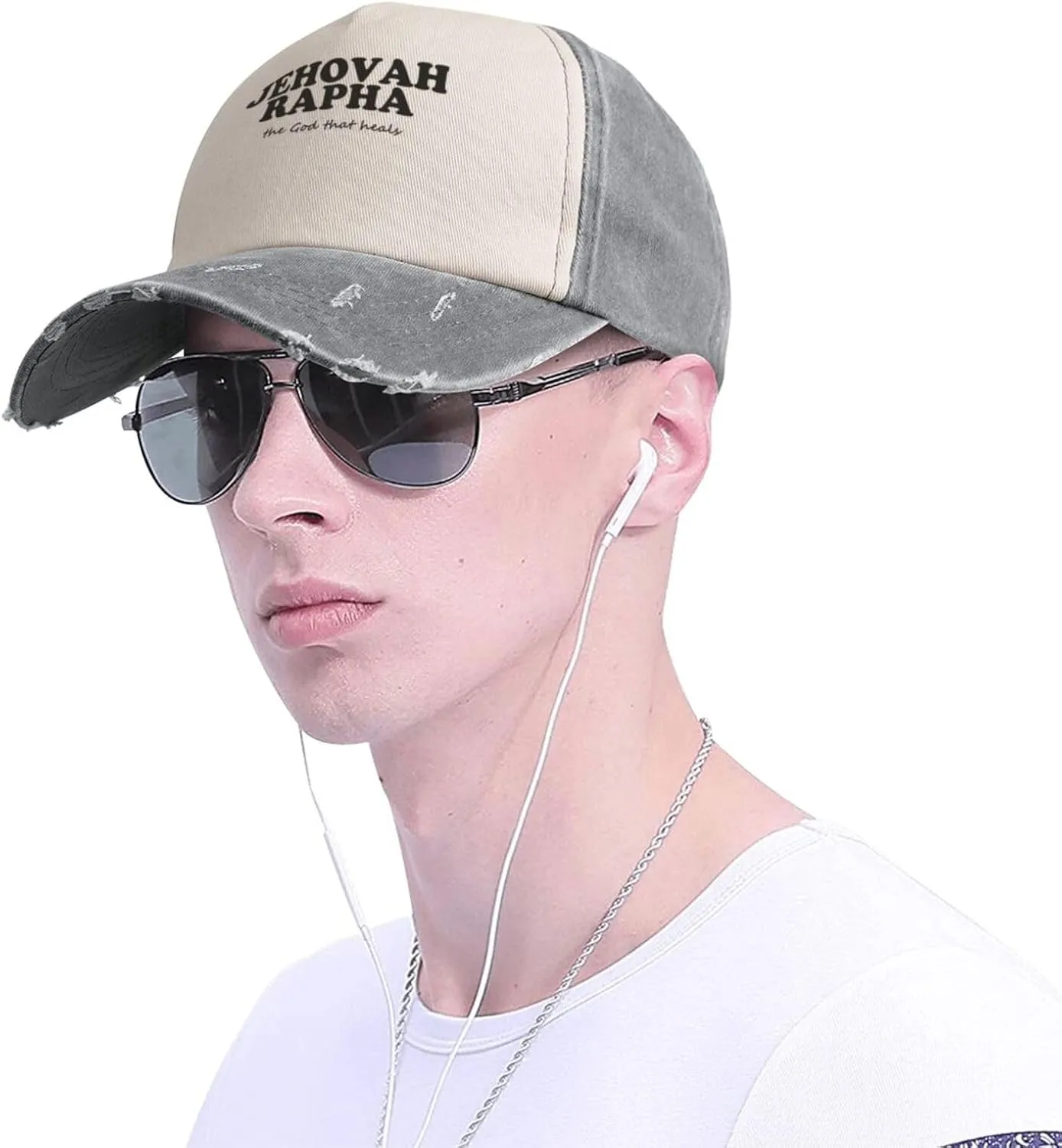 Jehovah Rapha The God Who Heals Baseball Hat Adjustable Low Profile Dad Hat for Men Women,Dark Red