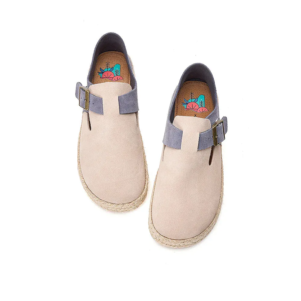 Joy & Mario Slip-On Espadrille Leather Couple Loafers