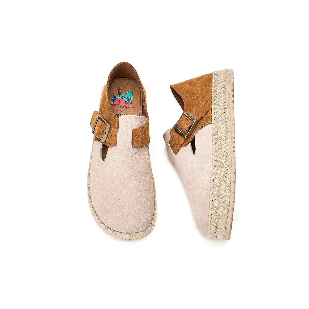 Joy & Mario Slip-On Espadrille Leather Couple Loafers