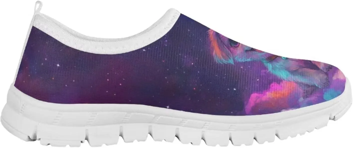 Kids Athletic Shoes Cute Girls Slip On Tennis Shoes Comfy Boys Casual Shoes