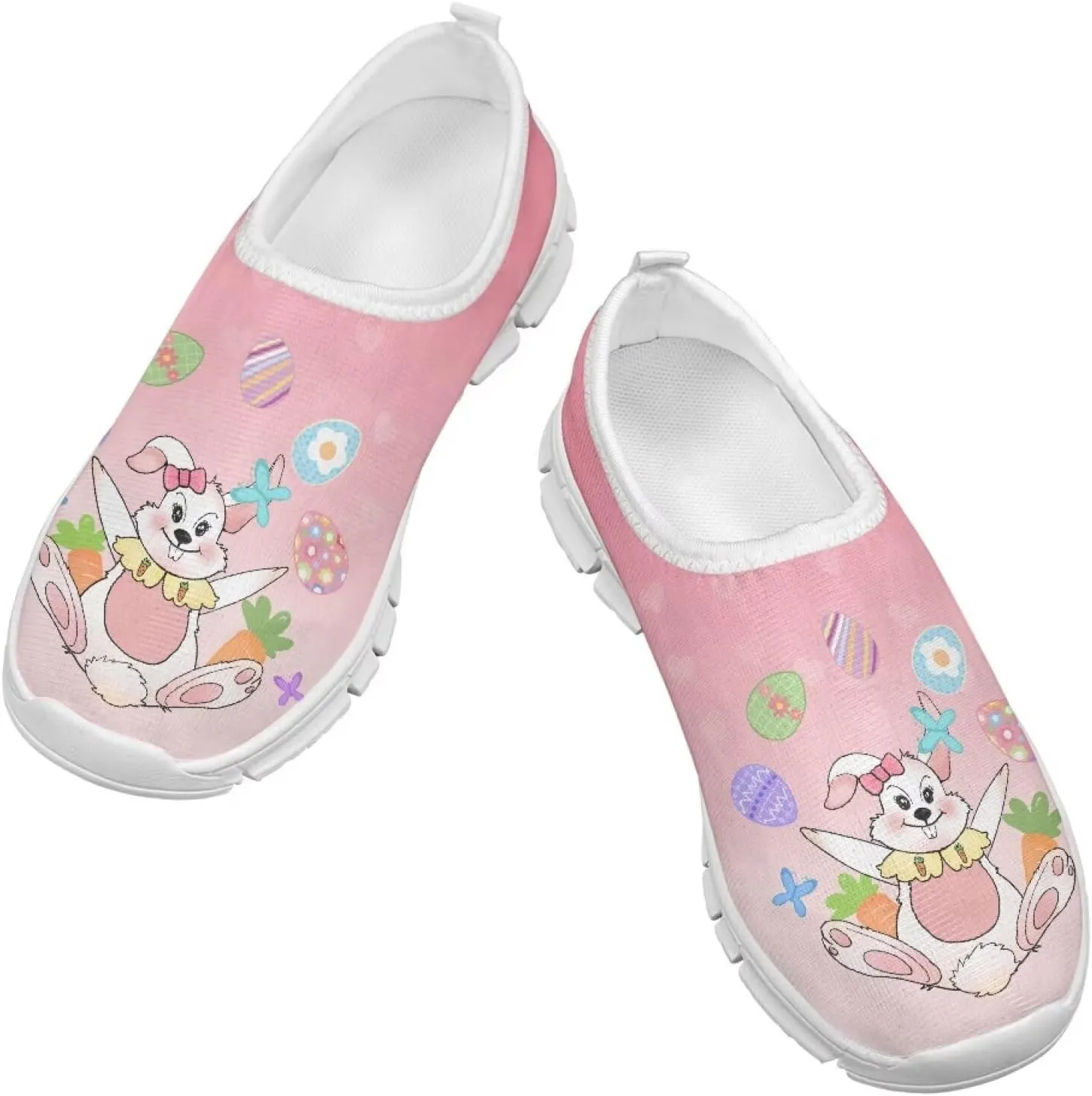 Kids Fashion Athletic Girls Tennis Shoes Lightweight Novelty Slip On Sneakers Holiday Themed Shoes