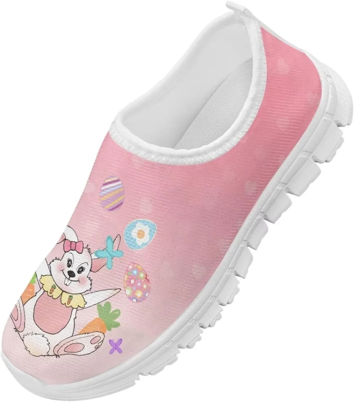 Kids Fashion Athletic Girls Tennis Shoes Lightweight Novelty Slip On Sneakers Holiday Themed Shoes