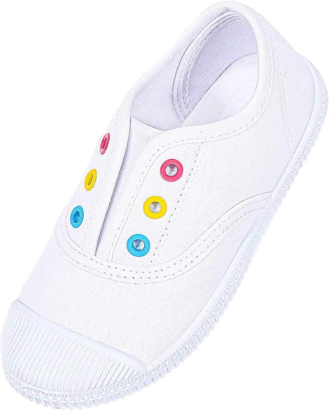Kids Shoes Toddlers Canvas Sneakers Slip-on Comfortable Light Weight Skin-Friendly Causal Running Tennis Shoes for Boys Girls(Toddle/Little Kids/Big Kids)