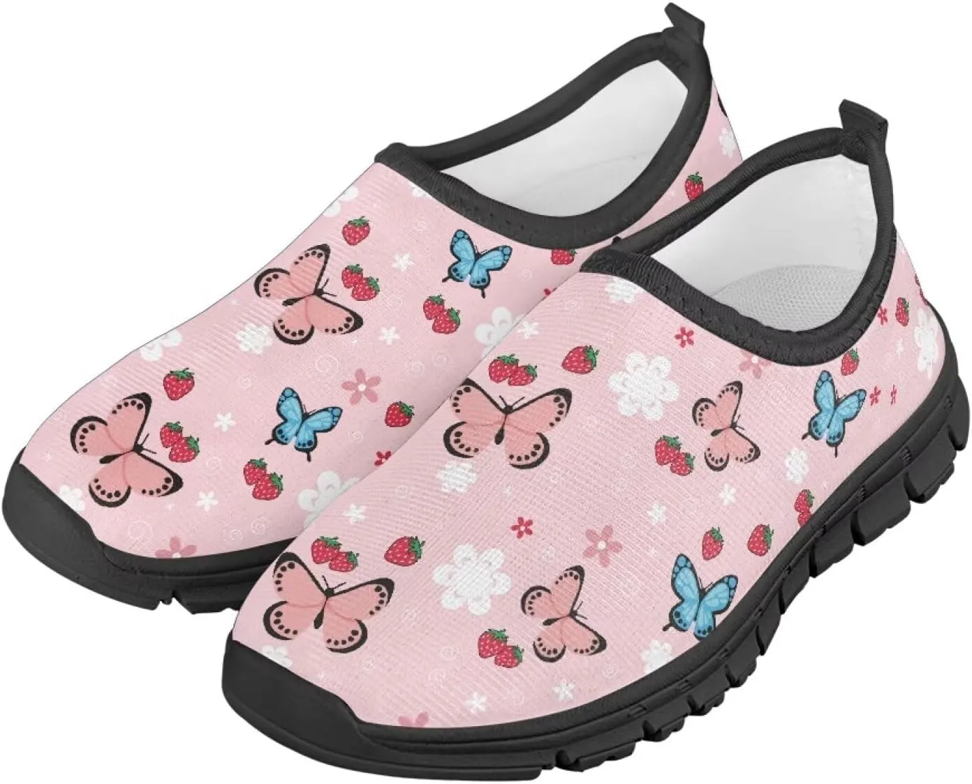 Kids Slip On Shoes Cute Tennis Shoes for Girls Athletic Casual Shoes Fashion US Size 11-2.5