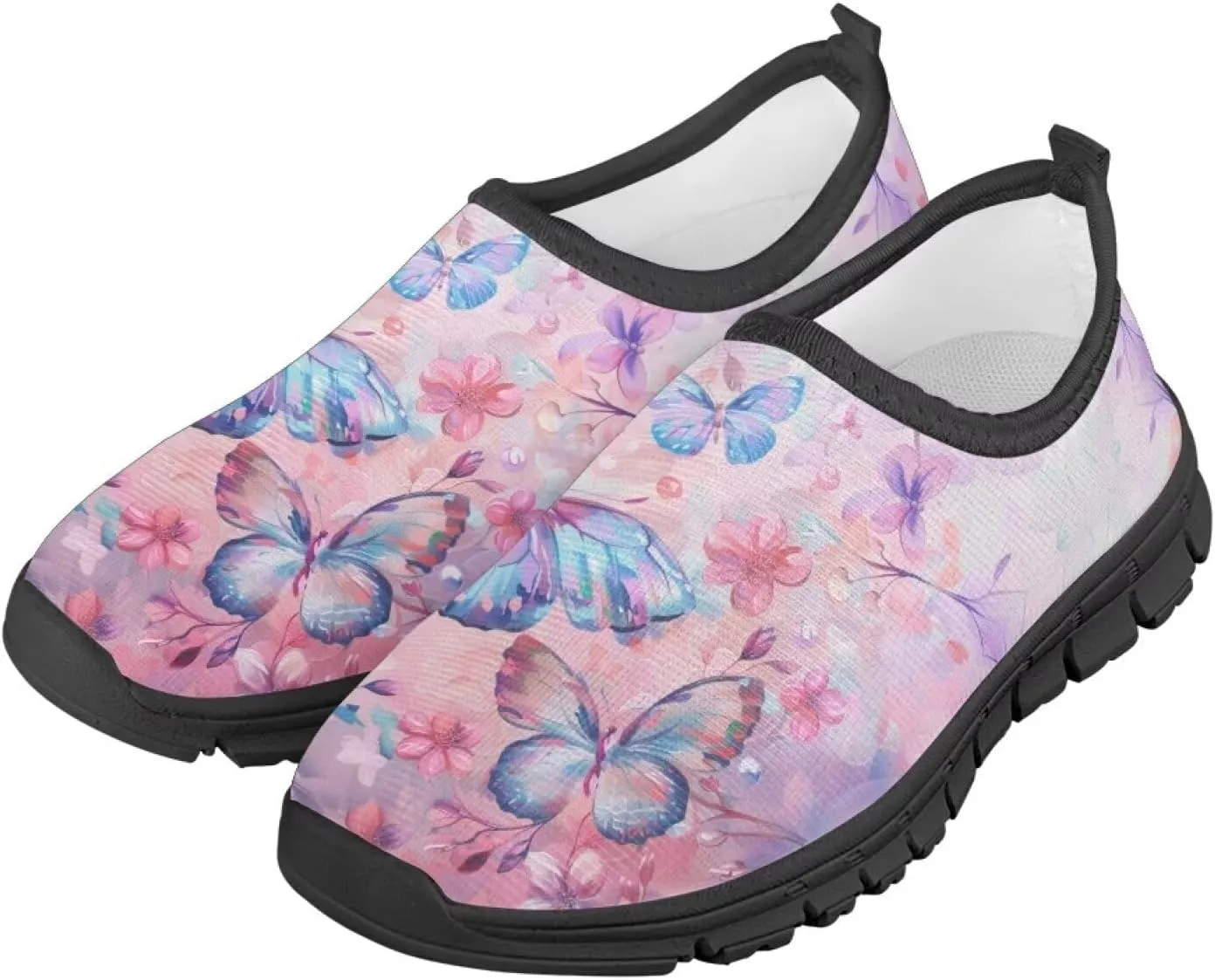 Kids Slip On Shoes Cute Tennis Shoes for Girls Athletic Casual Shoes Fashion US Size 11-2.5