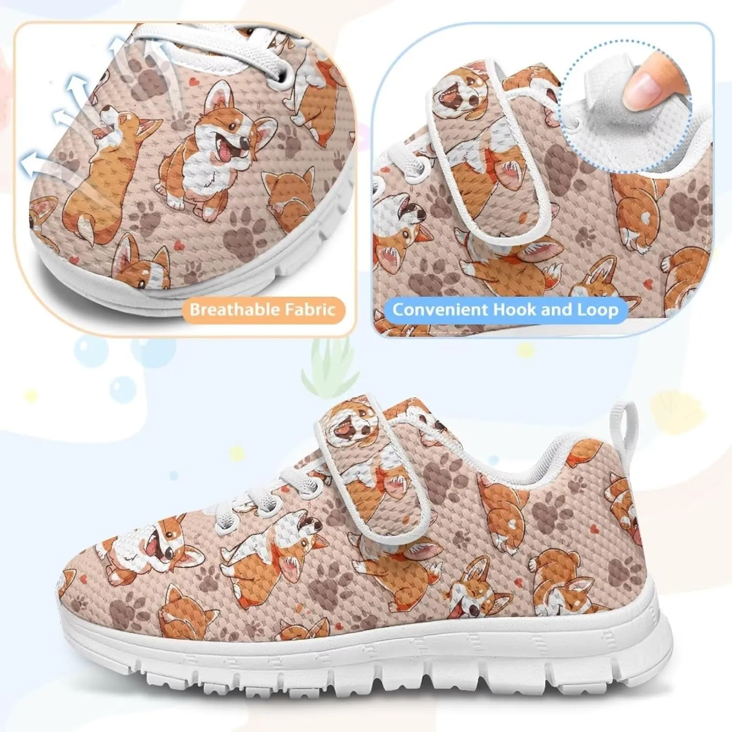 Kids Tennis Shoes School Running Shoes Slip On Sneakers for Boys Girls