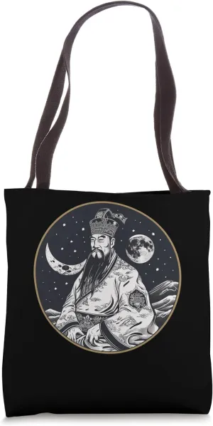 Kublai Khan On The Moon Tote Bag