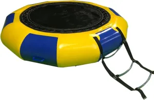 Lake Water Trampoline, Water Park, Water Trampoline Four-Piece Set with Bounce Slide, Water Inflatable Bounce Trampoline, Trampoline Water Amusement Park,10Ft