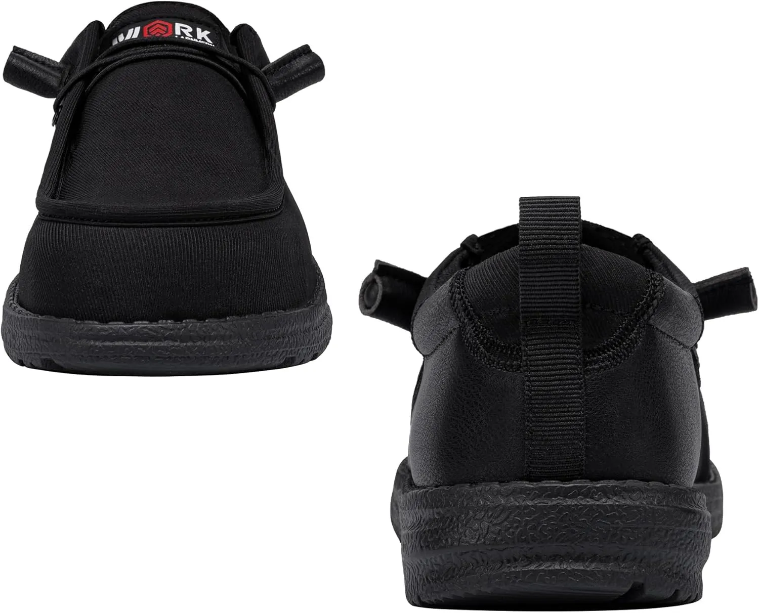 LARNMERN Steel Toe Loafers Women Lightweight Comfortable Slip On Walking Casual Flats Sneakers Work Safety Shoes