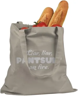 Liar Liar Pantsuit On Fire Cotton Canvas Tote Bag
