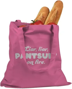 Liar Liar Pantsuit On Fire Cotton Canvas Tote Bag